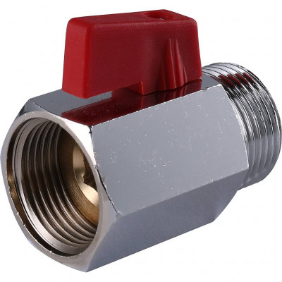 STOUT Кран шаровой мини, муфта/резьба ВР/НР 3/4