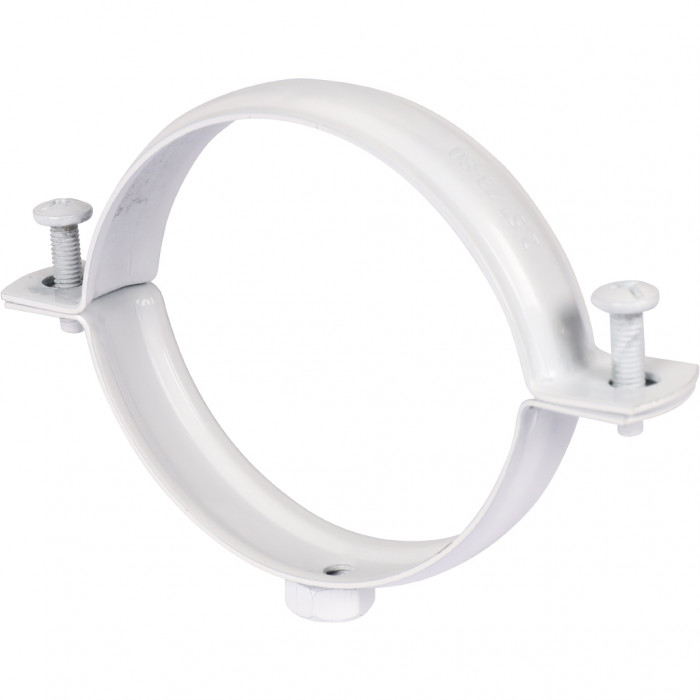 ROMMER RCA-0080-020111 Крепление к стене D80 белое металлическое ( хомут)