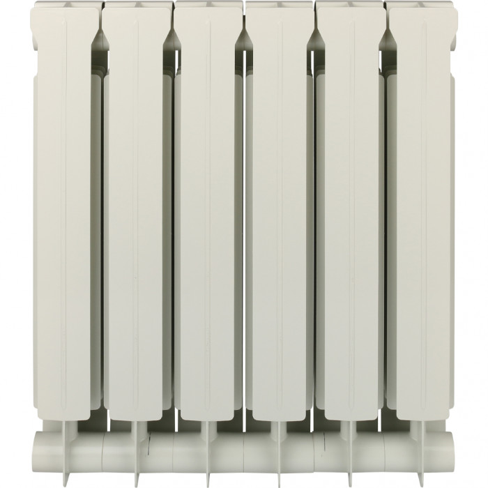 Биметаллический радиатор Global STYLE EXTRA 500, 6 секций, боковое подключение, белый