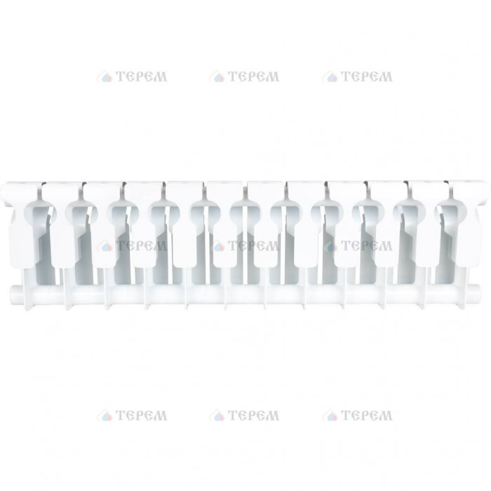 Биметаллический радиатор ROMMER Plus BM 200, 12 секций, боковое подключение, белый