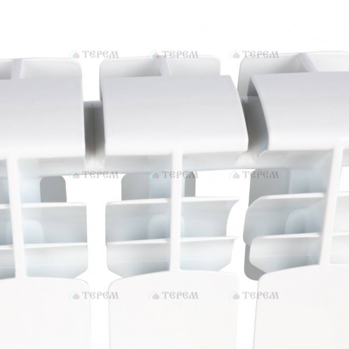 Биметаллический радиатор ROMMER Plus BM 200, 12 секций, боковое подключение, белый