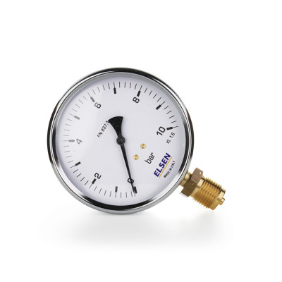 Манометр радиальный, диаметр корпуса 63 мм, присоединение резьбовое Н 1/4&quot;, диапазон показаний давле