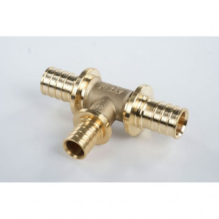 Тройник REHAU с уменьшенным боковым проходом 25-20-25 MX для труб из сшитого полиэтилена аксиальный