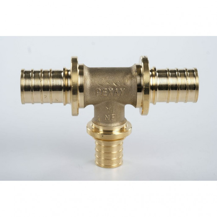 Тройник REHAU с уменьшенным боковым проходом 25-20-25 MX для труб из сшитого полиэтилена аксиальный