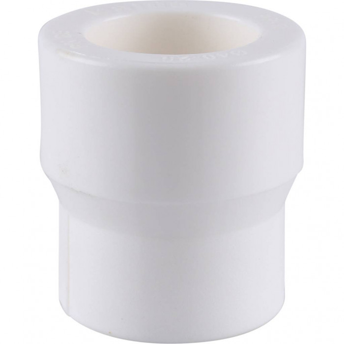 Kalde 40х25 Муфта переходная для полипропиленовых труб под сварку (цвет белый)