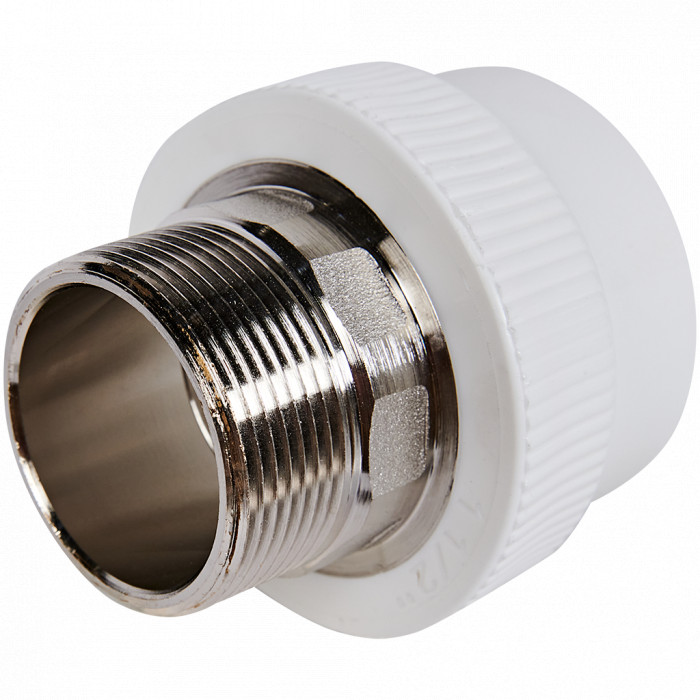 Pro Aqua PA23522P Pro Aqua d= 50-1.1/2 PP-R Муфта комбинированная под ключ НР Белая