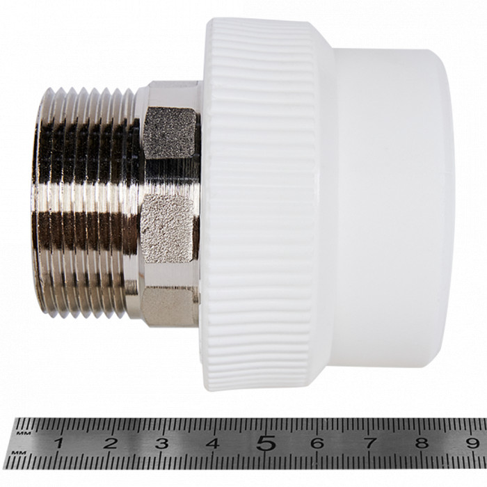 Pro Aqua PA23522P Pro Aqua d= 50-1.1/2 PP-R Муфта комбинированная под ключ НР Белая