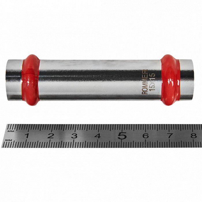 ROMMER RSS-0019-000015 Муфта надвижная, 15, из нержавеющей стали прессовой