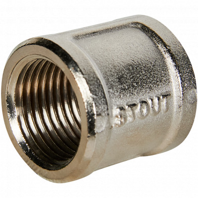 STOUT Муфта ВВ никелированная 1/2