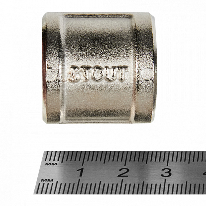 STOUT Муфта ВВ никелированная 1/2