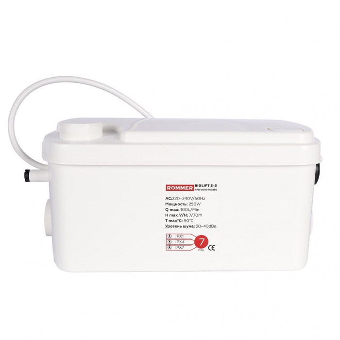 Канализационная насосная установка ROMMER BIOLIFT S-3, 3х40 мм