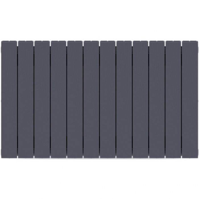 Биметаллический радиатор RIFAR SUPReMO 500, 12 секций, боковое подключение, черный