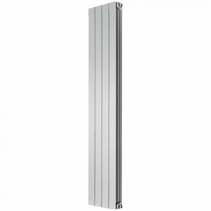 Алюминиевый радиатор STOUT Oscar 1800, 4 секций, боковое подключение, серый