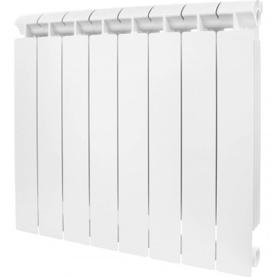 Биметаллический радиатор Global STYLE EXTRA 500, 8 секций, боковое подключение, белый