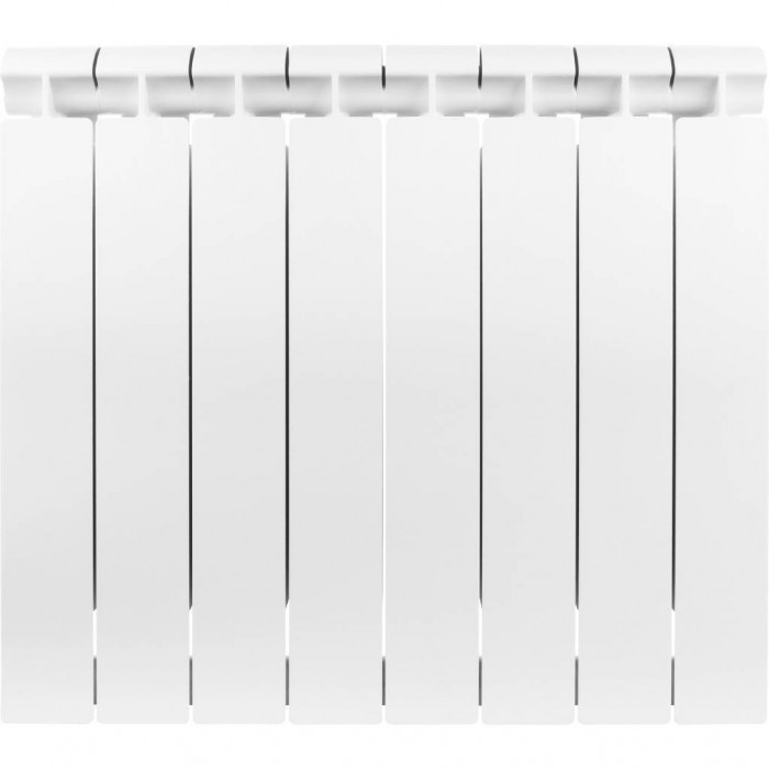 Биметаллический радиатор Global STYLE EXTRA 500, 8 секций, боковое подключение, белый