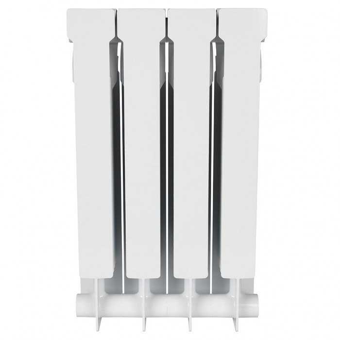 Биметаллический радиатор STOUT VEGA 500, 4 секций, боковое подключение, белый