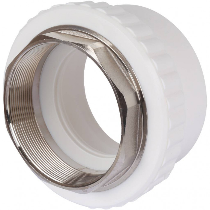 Муфта комбинированная Kalde под шестигранник (внутр. резьба, 110х4 ) для полипропиленовых труб под сварку