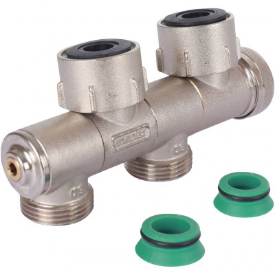 Узел нижнего подключения поворотные VarioCon FE2 c функцией отсечки, слива и заполнения. Для двухтрубных систем