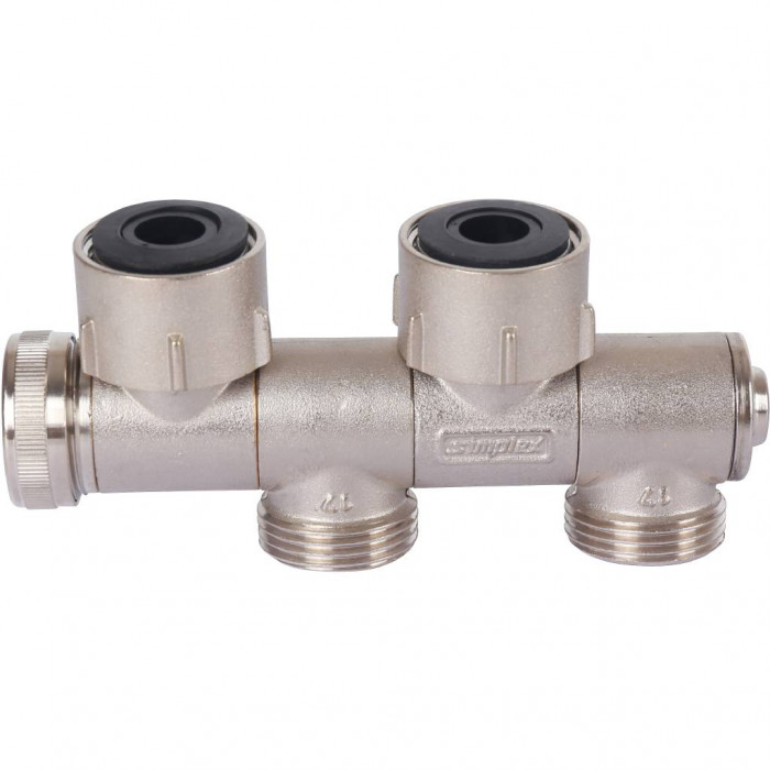 Узел нижнего подключения поворотные VarioCon FE2 c функцией отсечки, слива и заполнения. Для двухтрубных систем