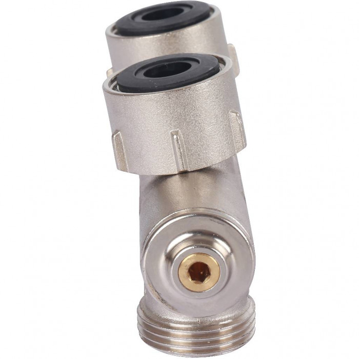 Узел нижнего подключения поворотные VarioCon FE2 c функцией отсечки, слива и заполнения. Для двухтрубных систем