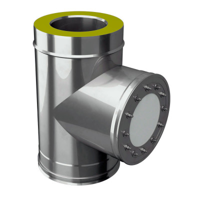 Тройник-взрывной клапан D300/400, AISI 321/304 (Вулкан)