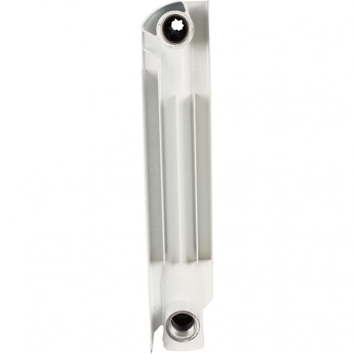 Биметаллический радиатор STOUT ALPHA 350, 10 секций, боковое подключение, белый