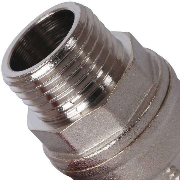 STOUT Кран шаровой стандартнопроходной, ВР/НР, ручка бабочка 1/2 (красная ручка)