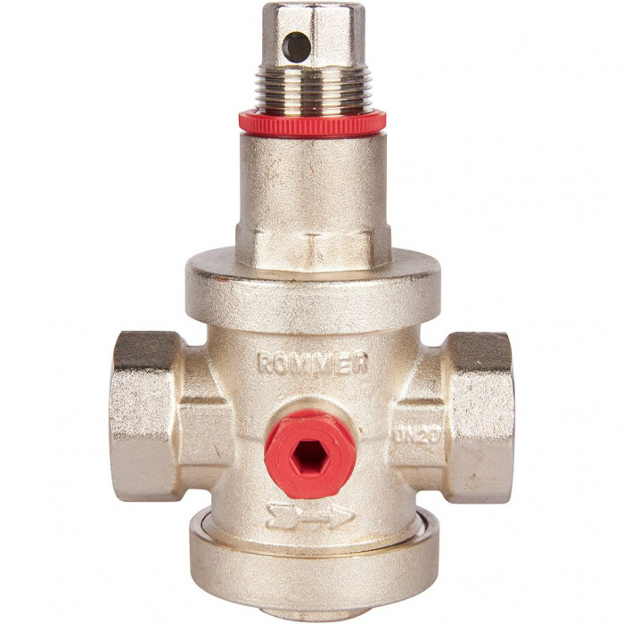 ROMMER RVS-0008-000020 ROMMER Редуктор давления PN25 вн/вн 3/4 с выходом под манометр