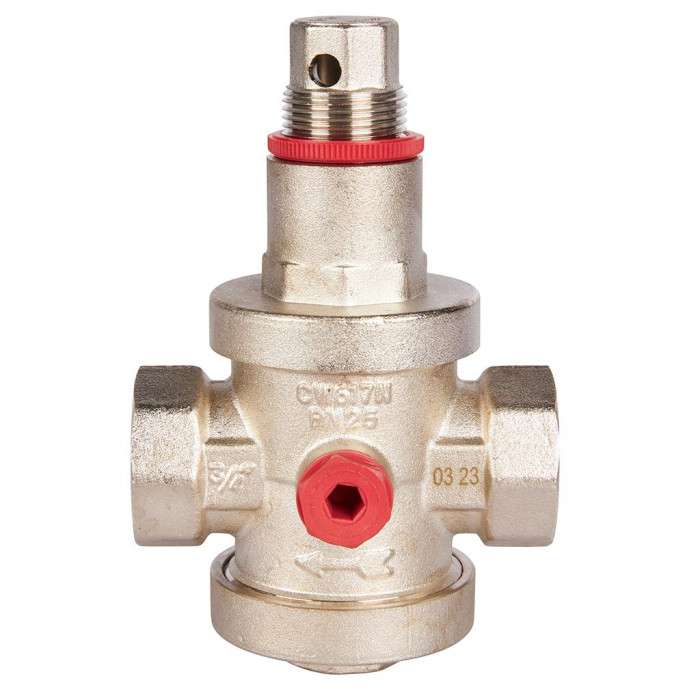 ROMMER RVS-0008-000020 ROMMER Редуктор давления PN25 вн/вн 3/4 с выходом под манометр