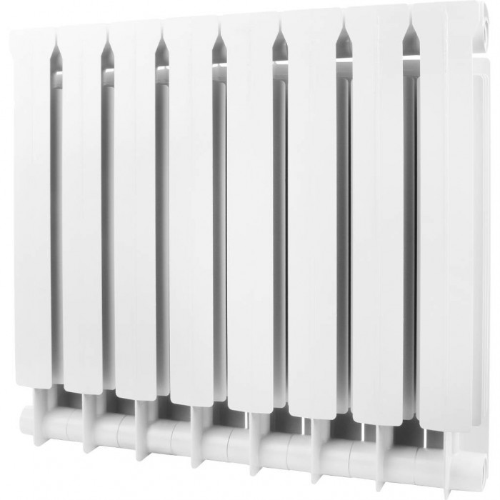 Биметаллический радиатор Global STYLE EXTRA 500, 8 секций, нижнее правое подключение, белый