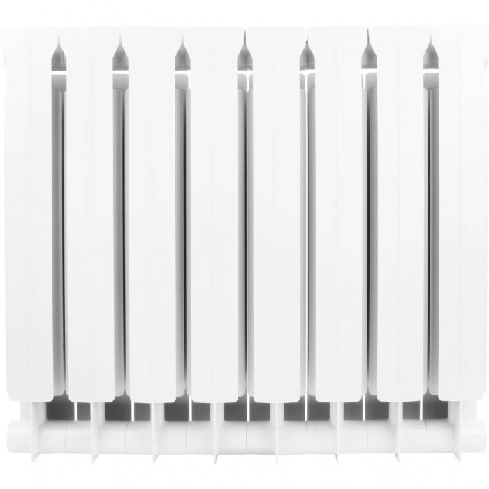 Биметаллический радиатор Global STYLE EXTRA 500, 8 секций, нижнее правое подключение, белый