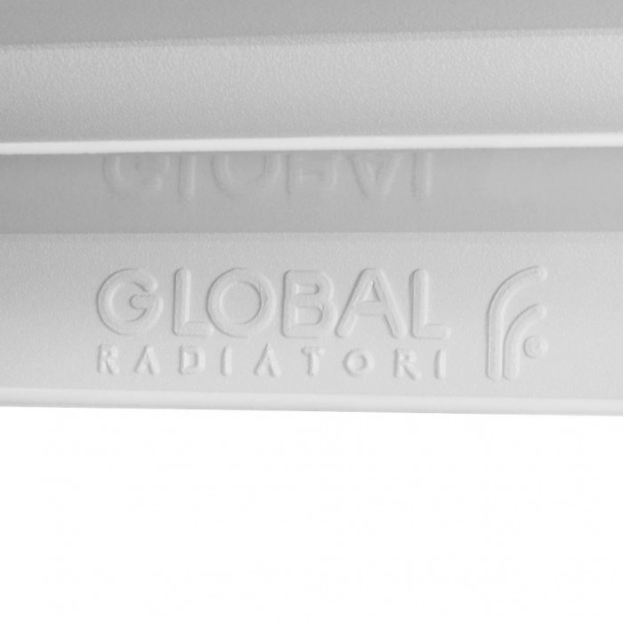 Биметаллический радиатор Global STYLE EXTRA 500, 8 секций, нижнее правое подключение, белый