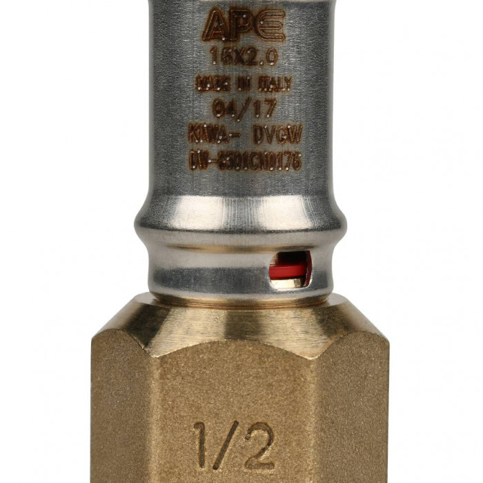 STOUT Переходник с внутренней резьбой 1/2 х16 для металлопластиковых труб прессовой