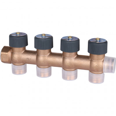 OVENTROP Коллектор для водоснабжения Multidis R 3/4 х 3/4е/к 4-выхода