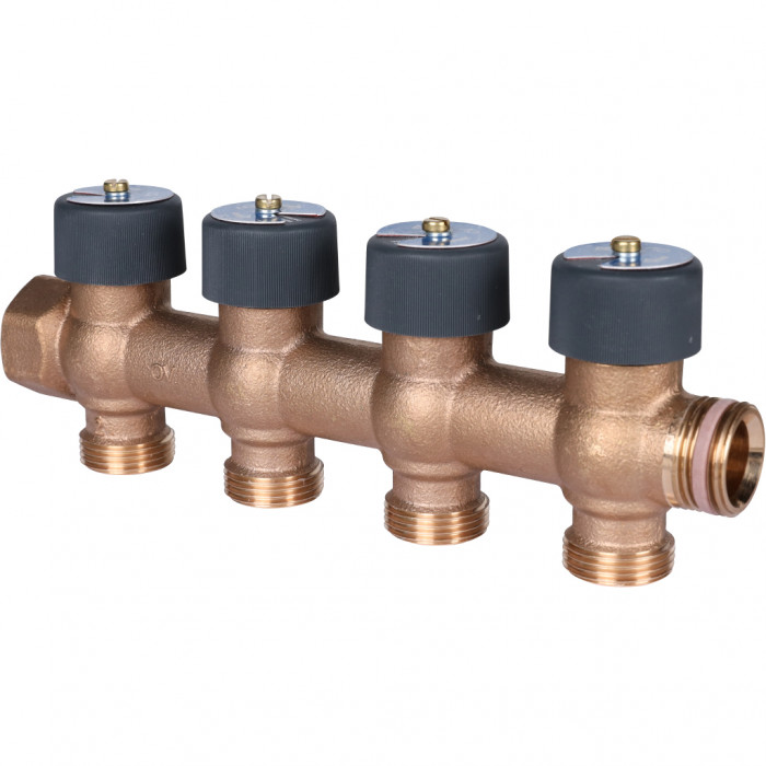 OVENTROP Коллектор для водоснабжения Multidis R 3/4 х 3/4е/к 4-выхода