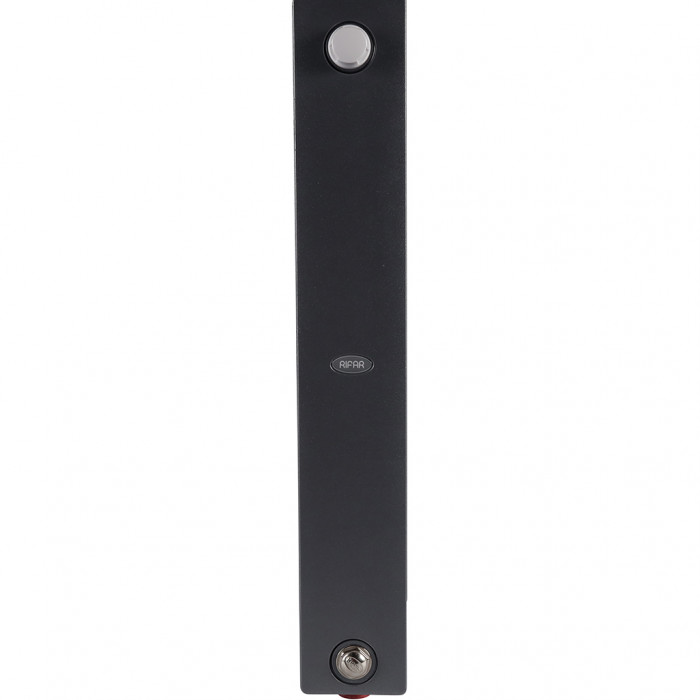 Биметаллический радиатор RIFAR SUPReMO VENTIL 500, 4 секций, нижнее правое подключение, черный