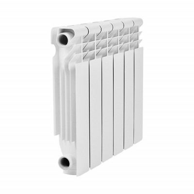 Биметаллический радиатор Smart Install biEasy One 350, 8 секций, боковое подключение, белый