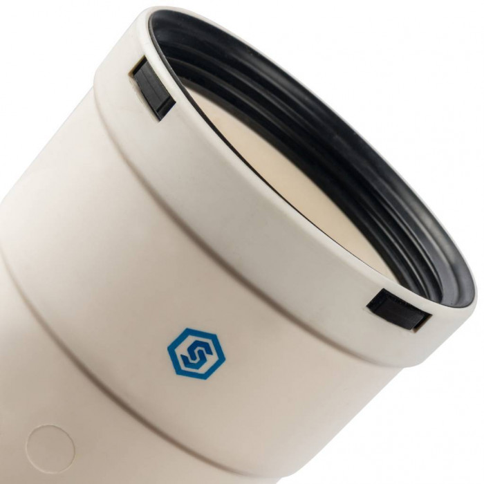 STOUT Элемент дымохода конденсац. тройник T-образный DN80 п/п/м PP-FE