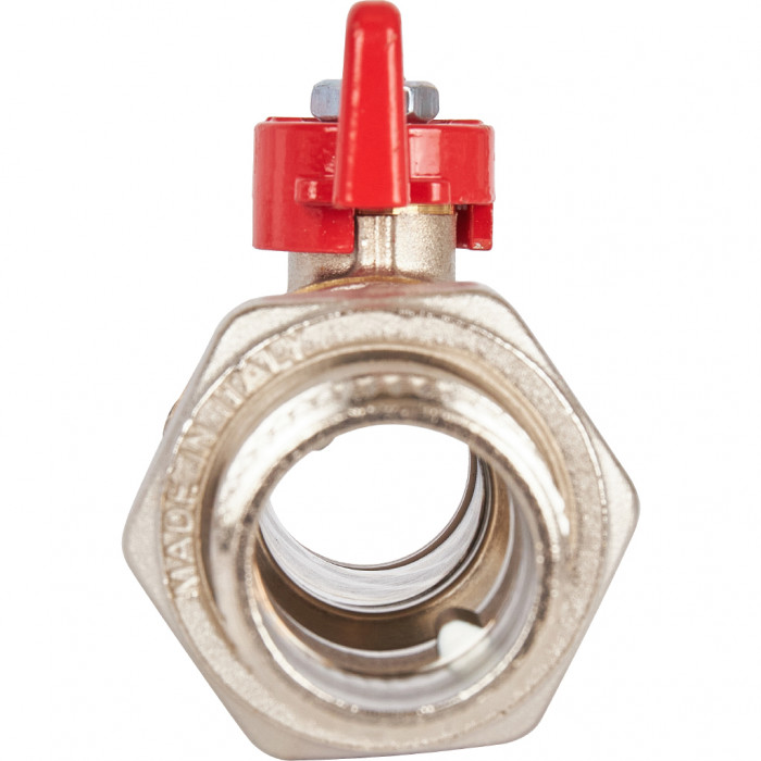 STOUT Кран шаровой полнопроходной с "американкой", ВР/НР, ручка бабочка 1 (EPDM)