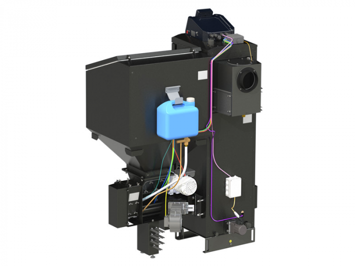 Пеллетный котел ZOTA Pellet Black 85, автоматический