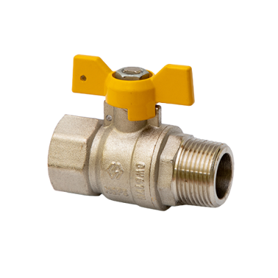 Кран Газовый MVI 3/4&quot;внутренняя-наружная, бабочка