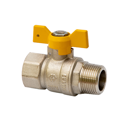 Кран Газовый MVI 3/4"внутренняя-наружная, бабочка