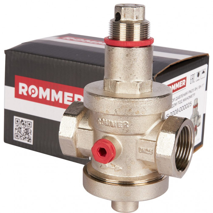 ROMMER RVS-0008-000025 ROMMER Редуктор давления PN25 вн/вн 1 с выходом под манометр