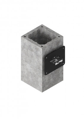 Шибер к-т 0,33пм с ВЕНТ чёр 16 ISOTOR