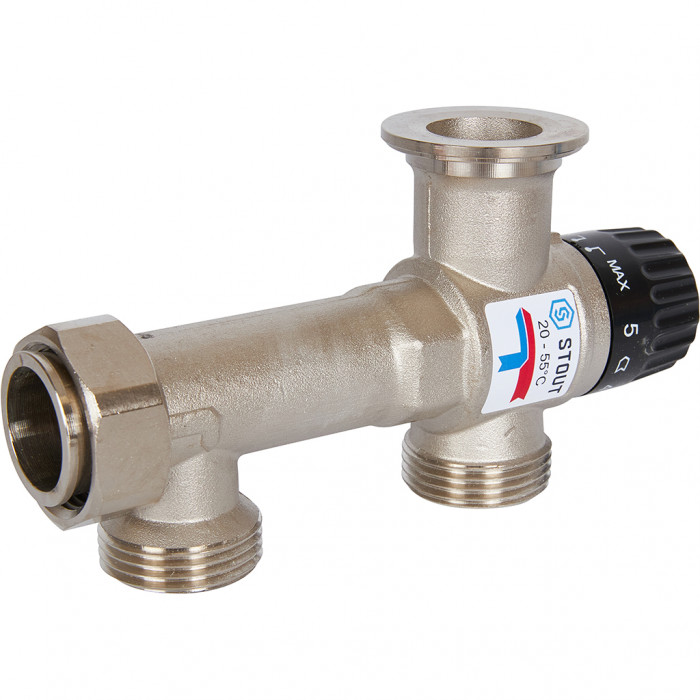 Насосно-смесительный узел STOUT SDG-0120с термостатическим клапаном 20-55°C, без насоса