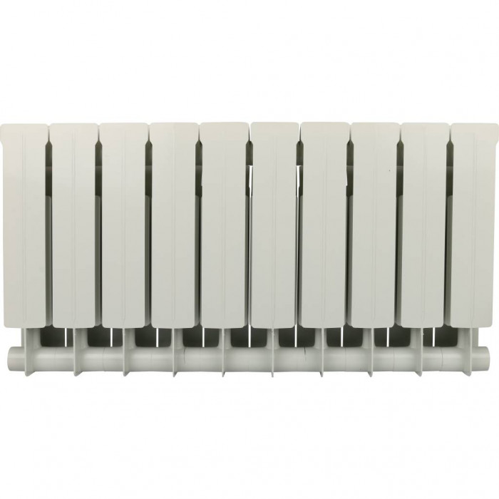 Биметаллический радиатор Global STYLE PLUS 350, 10 секций, боковое подключение, белый
