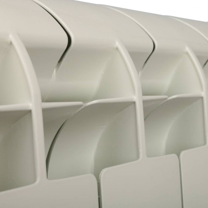 Биметаллический радиатор Global STYLE PLUS 350, 10 секций, боковое подключение, белый