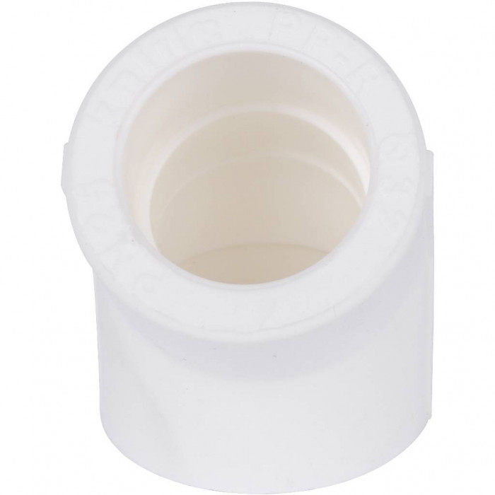 Угольник Kalde d=32 45* для полипропиленовых труб под сварку (цвет белый)