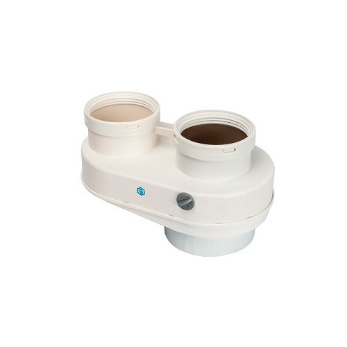 STOUT Элемент дымохода DN80/80 адаптер для подкл. разд. труб (совместимый Protherm (фланец ) PP-Ryton