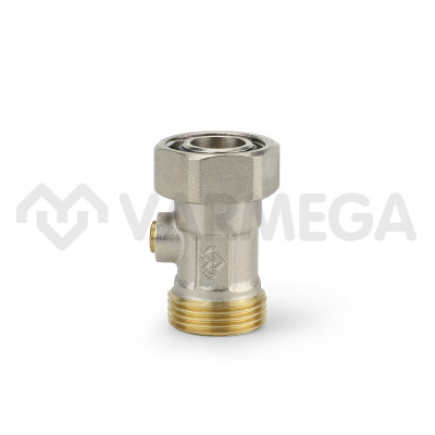 Узел нижнего подключения Varmega VM14301 3/4&quot;, прямой, одинарный раздельный, для двухтрубных систем
